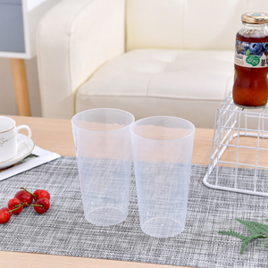 Grosir gelas air minum restoran pesta plastik bening Gelas anggur 530ml dapat dipakai ulang minuman - Product Image 1