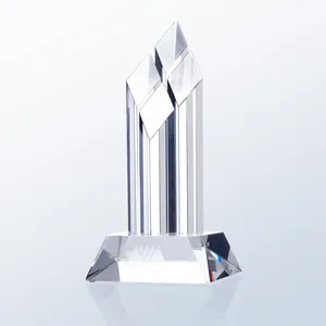 Souvenir Gift Custom Design Irregular Shape Transparency Crystal Tropy Award