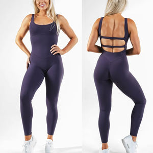 MIQI Tissus Chauds Style Dos Nu Séchage Rapide Leggings De Sport Combinaison Femmes Outwear Fitness Yoga <span class=keywords><strong>Body</strong></span> pour Grande Fille - Product Image 2