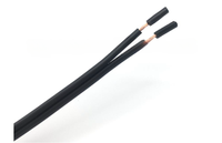 Câble électrique domestique QUANWEI en cuivre nu multiconducteur non blindé, isolé en PVC, 12V - 14/18 AWG Blanc/Noir