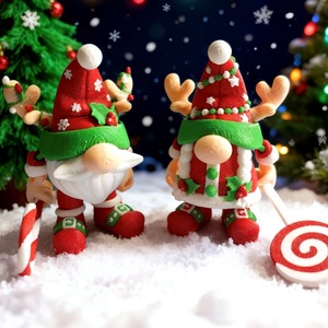 3D in nhựa thiết lập của người đàn ông lùn và phụ nữ-dễ thương thiết kế đồ trang trí Sản xuất tại Trung Quốc - Product Image 6