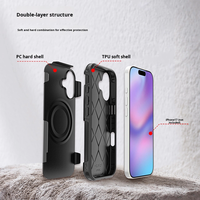 Coque de protection magnétique antichoc en TPU et PC pour iPhone 17 18 Pro Max et Air
