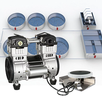 Aérateur d'eau profonde 1100W avec moteur sans huile, 7 diffuseurs, faible bruit, pour l'aération des étangs jusqu'à 4 acres
