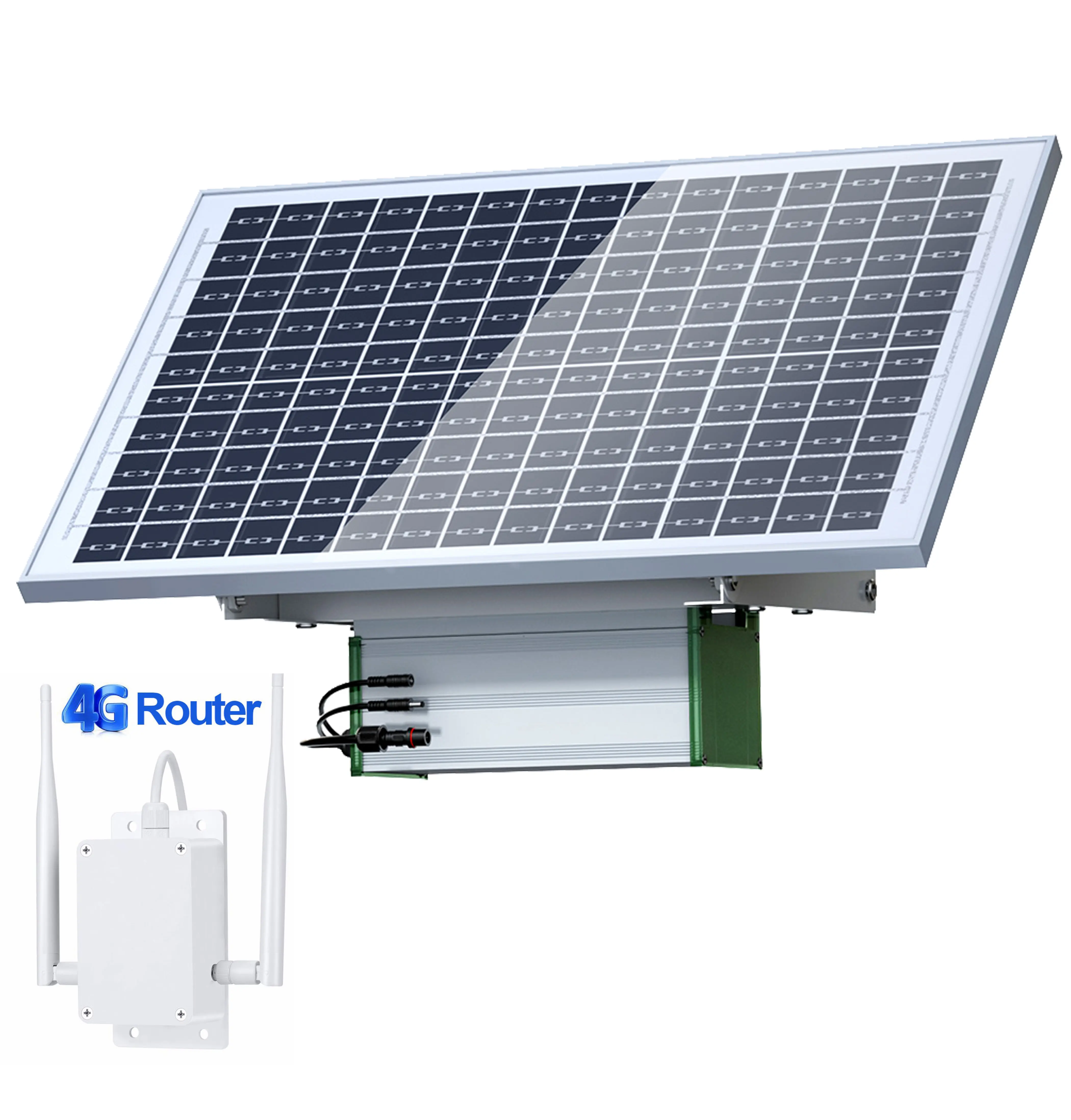 Outdoor 30W 20Ah Solar 4G WiFi Router External Antenna 2.4GHz WiFi Router with Solar Panel
