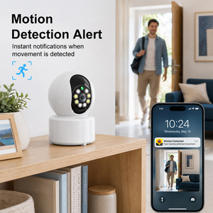 Caméra de sécurité WiFi intérieure/extérieure à bas prix avec audio bidirectionnel, enregistrement sur cloud et carte TF pour animaux de compagnie (chiens et chats) - Product Image 4