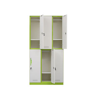 Casillero moderno de acero de 6 puertas, convertible, ecológico, almacenamiento de Metal Modular para el hogar, oficina, gimnasio, escuela, Hospital, ajustable - Product Image 6