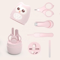 Offre Spéciale haute qualité Portable bébé sécurité ongles quotidien santé nettoyage soins pédicure ongles Kits boîte avec étui en forme de hibou