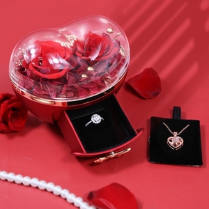 Exquisita Caja de Joyería Acrílica Estilo Flor Eterna, Caja de Joyería de Alta Calidad al por Mayor - Product Image 3
