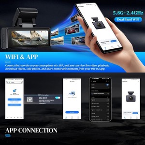 Cámara para Auto 4K <span class=keywords><strong>de</strong></span> Doble Lente Lista para Enviar, con WiFi Dual 5.8G, GPS, ADAS, <span class=keywords><strong>Pantalla</strong></span> IPS <span class=keywords><strong>de</strong></span> 3.16 Pulgadas, <span class=keywords><strong>Grabador</strong></span> <span class=keywords><strong>de</strong></span> Video Delantero y Trasero - Product Image 3