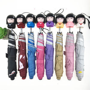 ร่มพับ 3 ตอน WHY401 ลายสาวญี่ปุ่นสุดน่ารัก ร่มพกพาแบบด้ามจับ ร่มพับแบบดินสอ รับสกรีนโลโก้ - Product Image 4