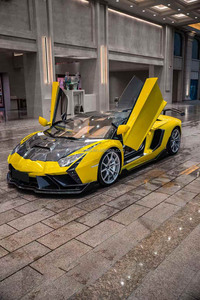 ชุดแต่งตัวถังคาร์บอนไฟเบอร์แห้งแบบใหม่ Runde CMST Design สำหรับ Aventador LP700 ติดตั้งง่ายแบบขันสกรู ฝากระโปรงหน้า สเกิร์ตข้าง - Product Image 2