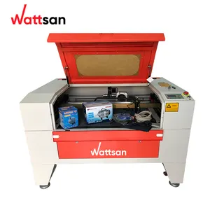 Wattsan 6090 ST 80W 90W 100W lazer kesim oyma makinesi için küçük iş