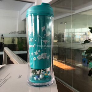 Mới tùy chỉnh thăng hoa in tái sử dụng đôi tường thiết kế mờ cách điện du lịch lạnh cốc cà phê với nắp - Product Image 5