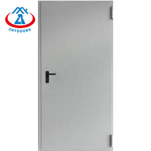 ZHTDOORS Puertas de entrada comercial de metal EN 60min puerta cortafuegos acero barato seguro Shandong puerta ignífuga - Product Image 4