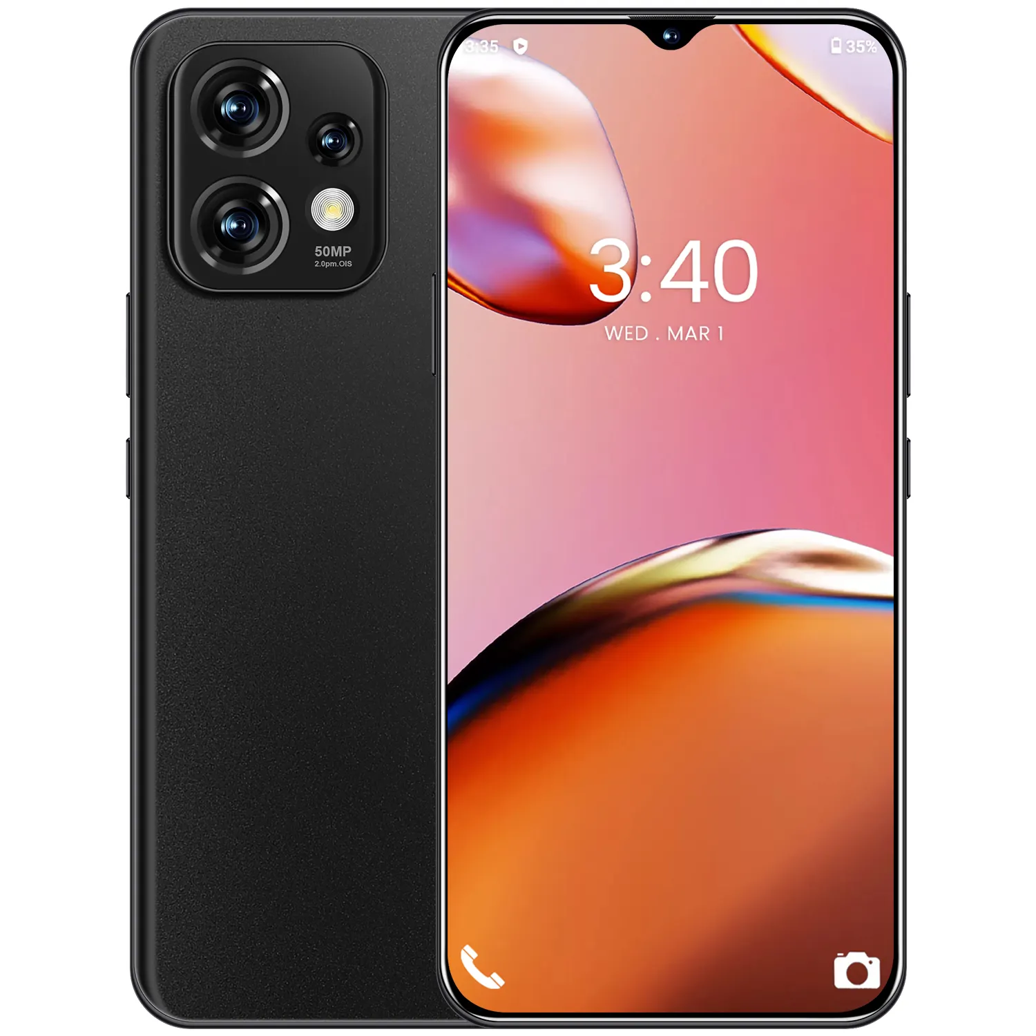 Venda quente X40 Pro Original 2GB+16GB 5MP+13MP Suporte tela de personalização 6,52 Polegada Telefone Gota de água Smartphones Android