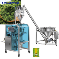Machine d'emballage automatique de sachets de cumin, matcha et café en poudre, haute précision, avec remplisseur à vis sans fin VFFS