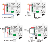 Control Remoto Inalámbrico Inteligente Tuya WiFi y RF 433MHz, Transmisor de Red BLE, Relé de 2 Canales, CA 90-250V, para Puerta de Garaje