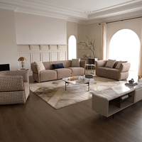 Ensemble de canapé-lit en daim moderne 1+2+3, design modulaire sectionnel, salon, appartement, villa, hôtel, salle de sport, meubles de haute qualité
