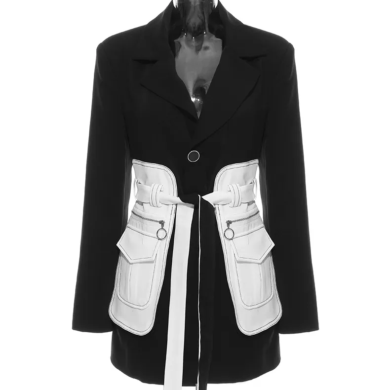 Bettergirl-Chaqueta de retales para mujer, abrigos de talla grande, chaqueta de manga larga para invierno, 2021