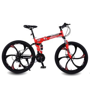 Nuova <span class=keywords><strong>Bicicletta</strong></span> Pieghevole Ultra Leggera <span class=keywords><strong>28</strong></span> Pollici 21 Velocità con Doppio Cavalletto - Product Image 1