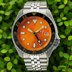 Seikos 5 NH34 40mm Stainless Steel <strong>Automatic</strong> Mechanical GMT Luminous Feature Water Ghost Movement Diver Band 20mm Luxury Watches - Product Image 2