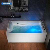 Nueva Bañera de Hidromasaje Acrílica Portátil Moderna para Hotel, Personalizada, de 12 Jets y Capacidad de 50-59 Galones, Venta al Por Mayor de Fábrica