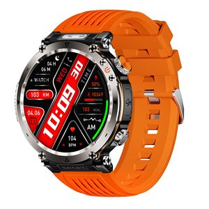 DF HT30 2025 Nouvelle montre connectée d'extérieur avec lampe de poche, boussole, fonctions sportives, étanche IP68, batterie 600 mAh, appels vocaux, bracelet - Product Image 5