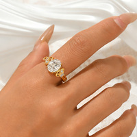 Bague en Moissanite en Argent Sterling 925, Ovale 8x10mm, 3 carats, VVS1, Couleur D, Pierres latérales taille Baguette, Bague Ajustable