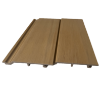 Techo falso decoración Interior techo 120*12MM hojas de WPC cubierta de plástico grano de madera Interior suspendido Asa techo