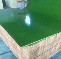 Contreplaqué plastifié vert PP 1220x2440mm 18mm, surface antidérapante pour coffrage de murs et dalles en béton, haute réutilisation