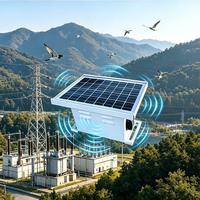 Solution économique et durable, répulsif solaire à ultrasons pour hérissons, renards et oiseaux, alerte les oiseaux sur le danger dans la zone