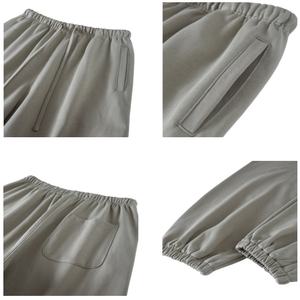 TKAN141D Plain <b>men's</b> sweatpants Heavyweight hoop sports pants solid color pants set <b>trousers</b> for teenagers - Product Image 3