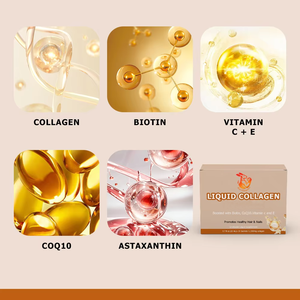 Liquide Oral de Collagène Peptidique OEM ODM avec Biotine pour Restaurer l'Élasticité de la Peau et Équilibrer le Sébum – Complément Liquide à Base de Plantes - Product Image 5