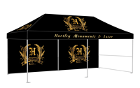 Maxcanopy Étanche 3x3m avec parois latérales pliantes chapiteau promotionnel pop-up tente d'événement camping en plein air auvent de gazebo