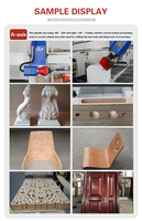 Routeur CNC automatique 4 axes robuste avec tête oscillante ATC, servomoteur, système de contrôle Syntec, broche 9 kW pour le travail du bois et la fabrication de meubles
