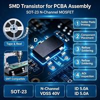 DMN4035L 7 N Channel Enhancement MOSFET 40V 5A SOT 23 Transistor Daya RDS Rendah untuk Peralihan Beban dan Sirkuit DC