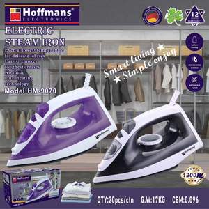 Fer à vapeur électrique B2B Hoffmans 1200W HM-9070 avec moteur en cuivre pur, prise EU, revêtement anti-calcaire en téflon, appareil d'entretien des vêtements - Product Image 4