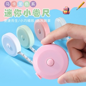 Mètre Ruban Mini Bicouleur Automatique Rétractable 1,5 m en Acier Métrique pour Mesure de Vêtements Couleur Bonbon - Product Image 1