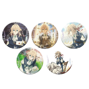 Modelli esplosivi magnetici doppio Flash processo Badge viola <span class=keywords><strong>Evergarden</strong></span> Anime Pin Blind Box giapponese fonte di animazione - Product Image 1