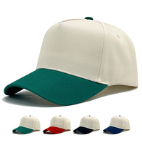 Gorras de Béisbol y Golf al por Mayor, de Dos Tonos, 100% Algodón, 5 Paneles, Estructuradas, Ajustables, con Logotipo Bordado en 3D, para Hombre y Mujer