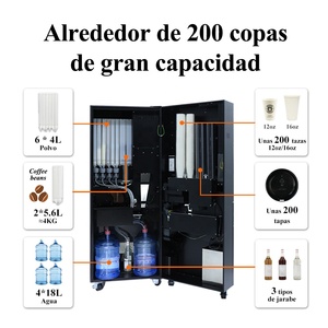 máquina expendedora de café que funciona con monedas con vasos dispensadores automáticos - Product Image 4