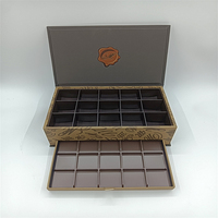 Boîtes rigides recyclables haut de gamme pour présentation de chocolats, présentoir en forme de livre, plateau pour colliers, bagues, montres, bijoux, impression UV en relief