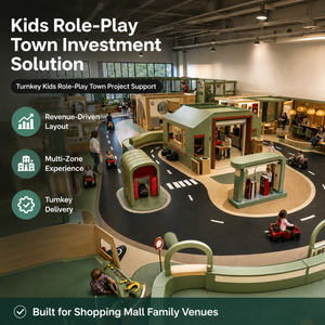 Centro de Juego de Simulación: Circuito de Carreteras, Pequeñas Casas, Centro Comercial Interior, Área Infantil, Mini Ciudad, Asientos Suaves, Proyecto Familiar, OEM ODM - Product Image 1