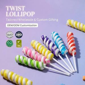 Sucettes dures en forme de tourbillon arc-en-ciel, disponibles en plusieurs saveurs, emballées individuellement, emballage personnalisable, idéales pour les cadeaux - Product Image 1