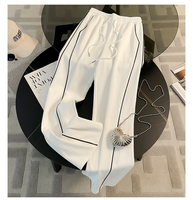 Ensemble de survêtement décontracté pour femme, disponible en grandes tailles, avec sweat-shirt à col rabattu et fermeture éclair, manches longues et pantalon large, tenue de sport décontractée