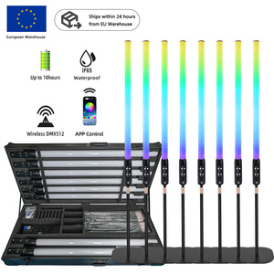 Tubo LED Wireless Ricaricabile IP65 per Esterni, 360 Pixel, Controllo DMX Wireless e App Remota, Illuminazione per Club, Feste, DJ, Palco e Discoteca - Product Image 1