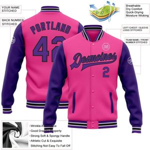 Custom Men Baseball <b>Jacket</b> Cotton Blend Varsity Letterman <b>Jacket</b> Personalized Stitched Name Number Unisex Casual Autumn Coat - Product Image 2