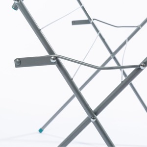 Séchoir à <span class=keywords><strong>linge</strong></span> pliable en métal à 3 niveaux de 15 m à prix avantageux pour la salle de bain avec cintre - Product Image 4