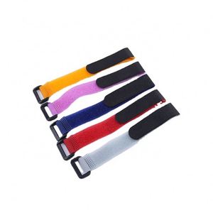 Correas ajustables multiusos con gancho y bucle, cinta reutilizable de colores con hebilla - Product Image 1