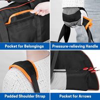 Étui souple personnalisé pour arc à poulies d'extérieur, sac de tir à l'arc étanche avec poche pour flèches
